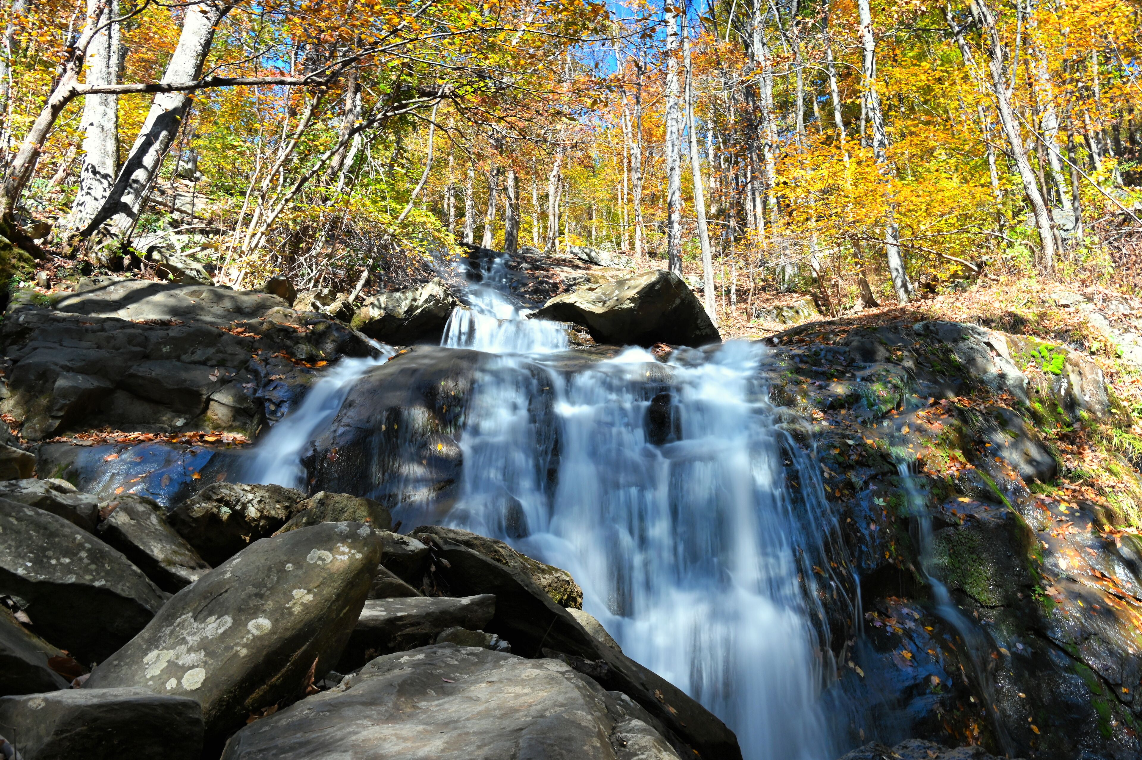 Upper Shamokin Falls in the Blue Ridge Mountains, Virginia - Wintergreen Resort, Nellysford 