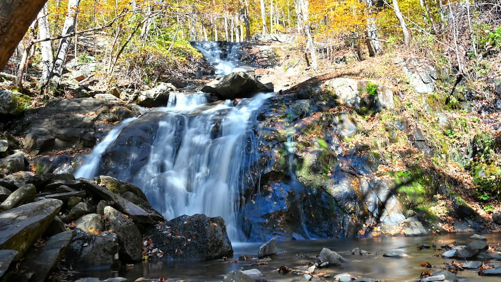 Upper Shamokin Falls in the Blue Ridge Mountains, Virginia - Wintergreen Resort, Nellysford