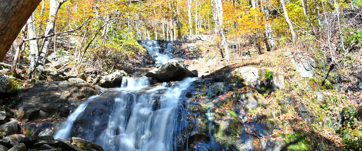 Upper Shamokin Falls in the Blue Ridge Mountains, Virginia - Wintergreen Resort, Nellysford