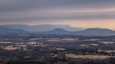 Looking out from the top of South Mountain Scenic Overlook on Hwy. 65 just outside of Marshall, Arkansas