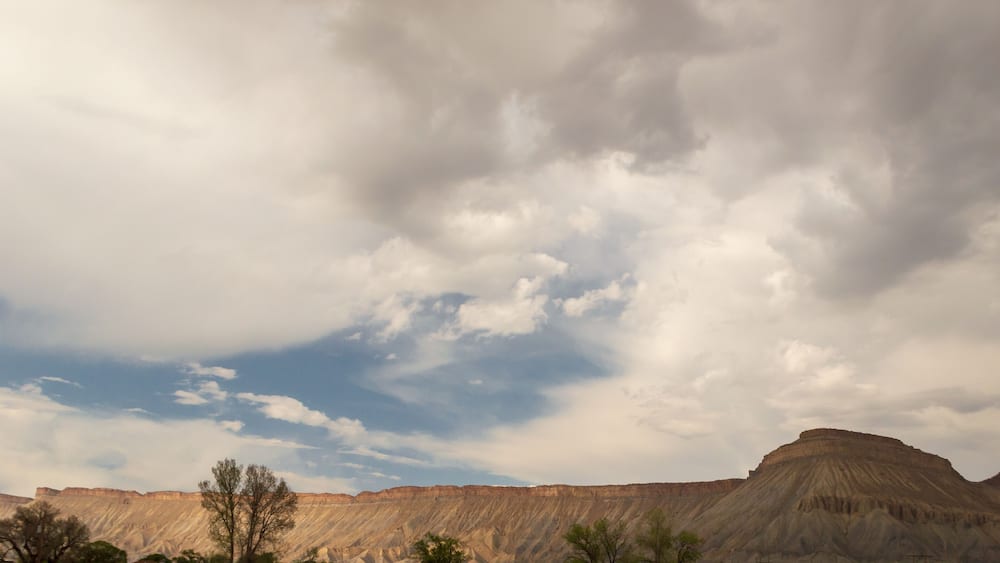 Bookcliffs and Mt. Garfield in Grand Junction Colorado
