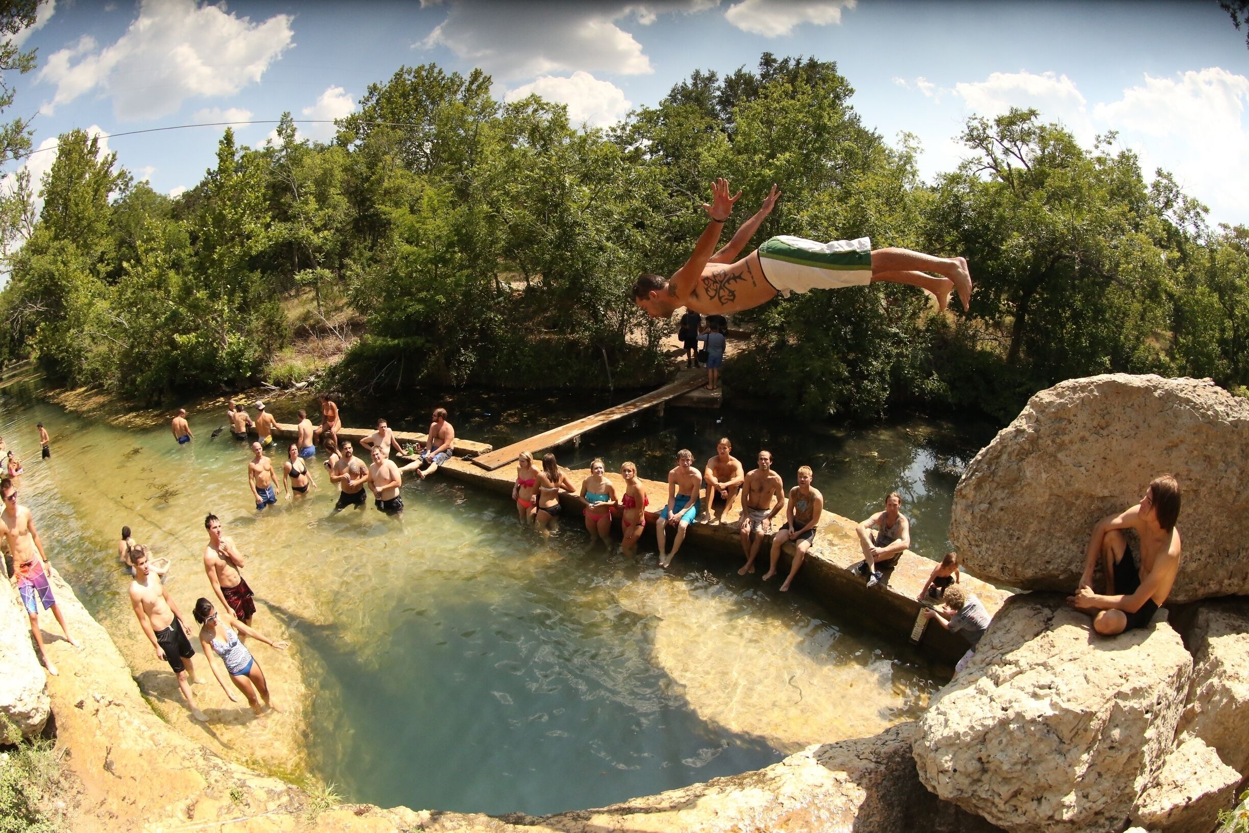 #hiking.. i love hiking being out doors following a trail or just making my own fresh air and the out doors is amazing. i hike every chance i can close to home or travel to find new locations, I'm from akron Ohio but i love to travel this photo was from...TX water how  is great for jumping 