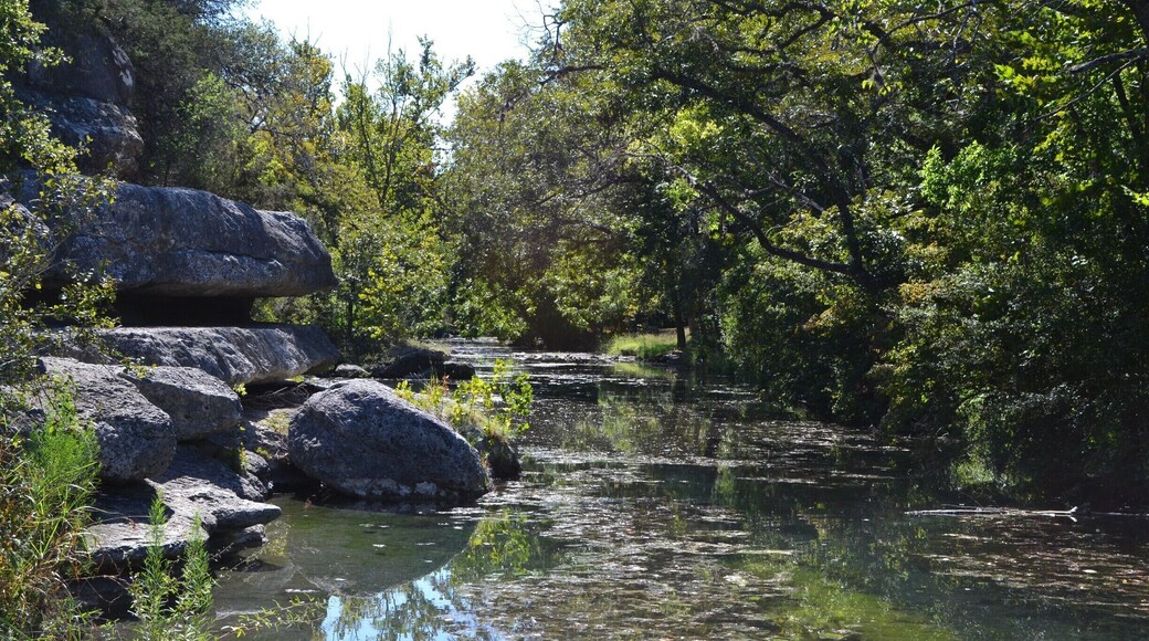 The creek looking downstream from Jacob's Well, Wimberley, Texas