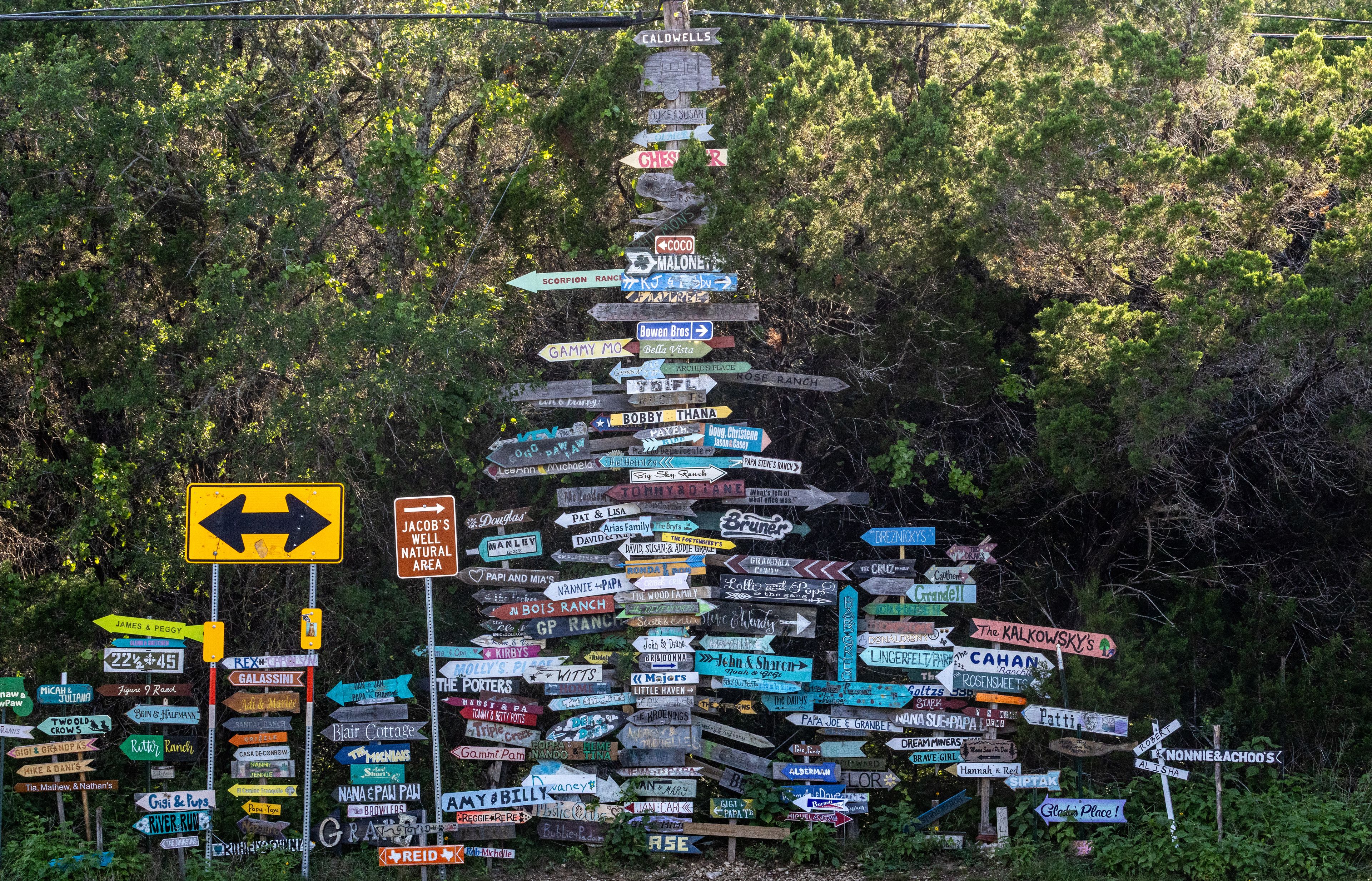 Wimberley Directional Sign 
