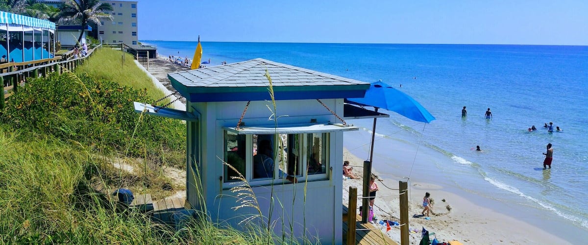 Views of the atlantic from the dune deck café.