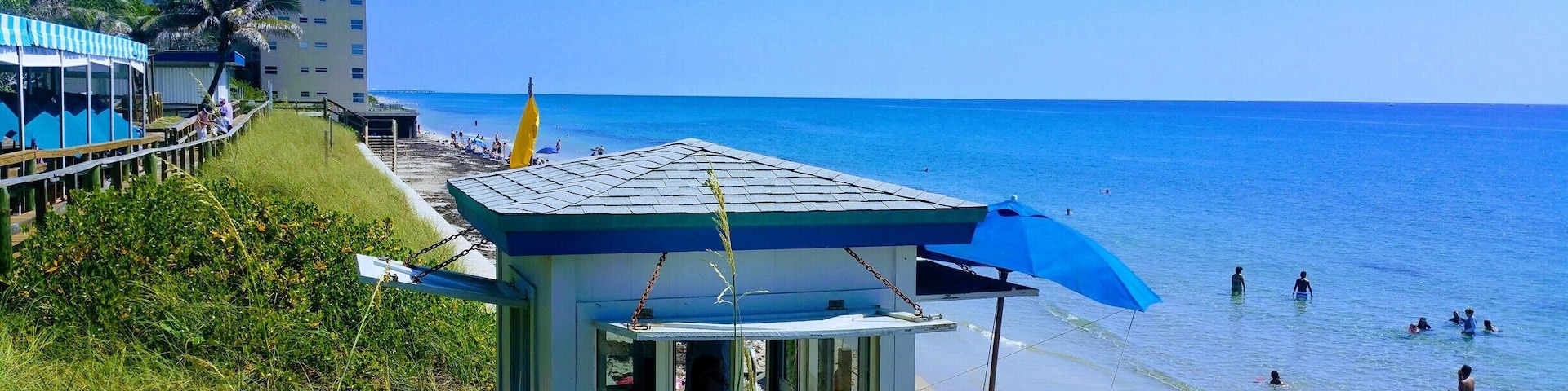 Views of the atlantic from the dune deck café.