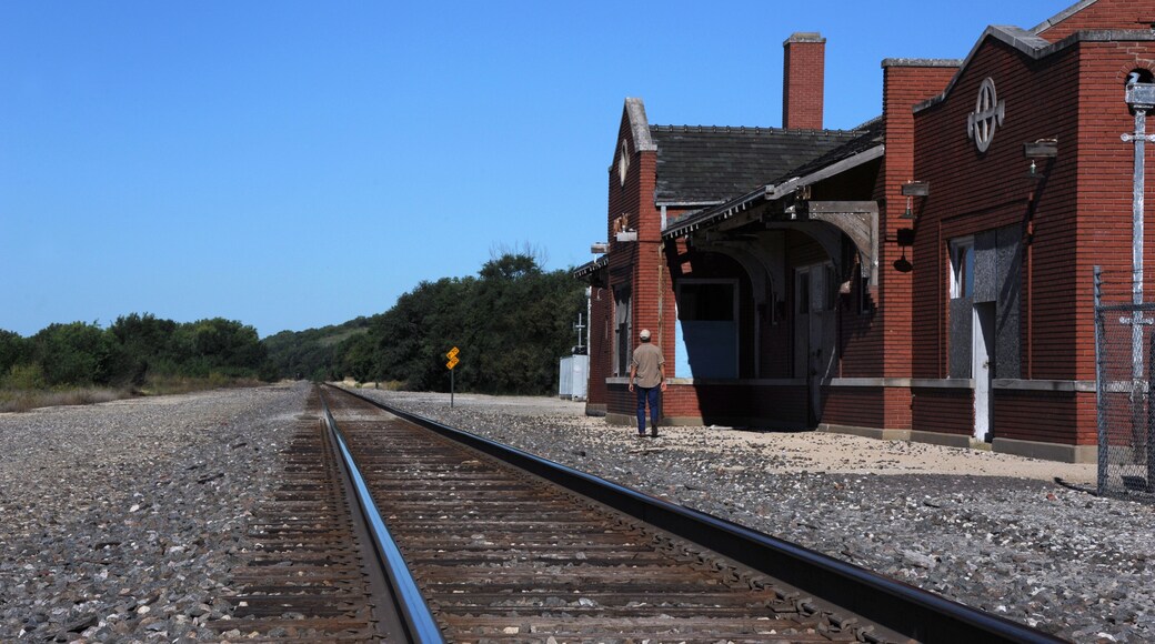 Atchison Topeka and Santa Fe Depot at Strong City