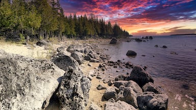 Narnia Trail in Cedarville, Michigan, at sunset
