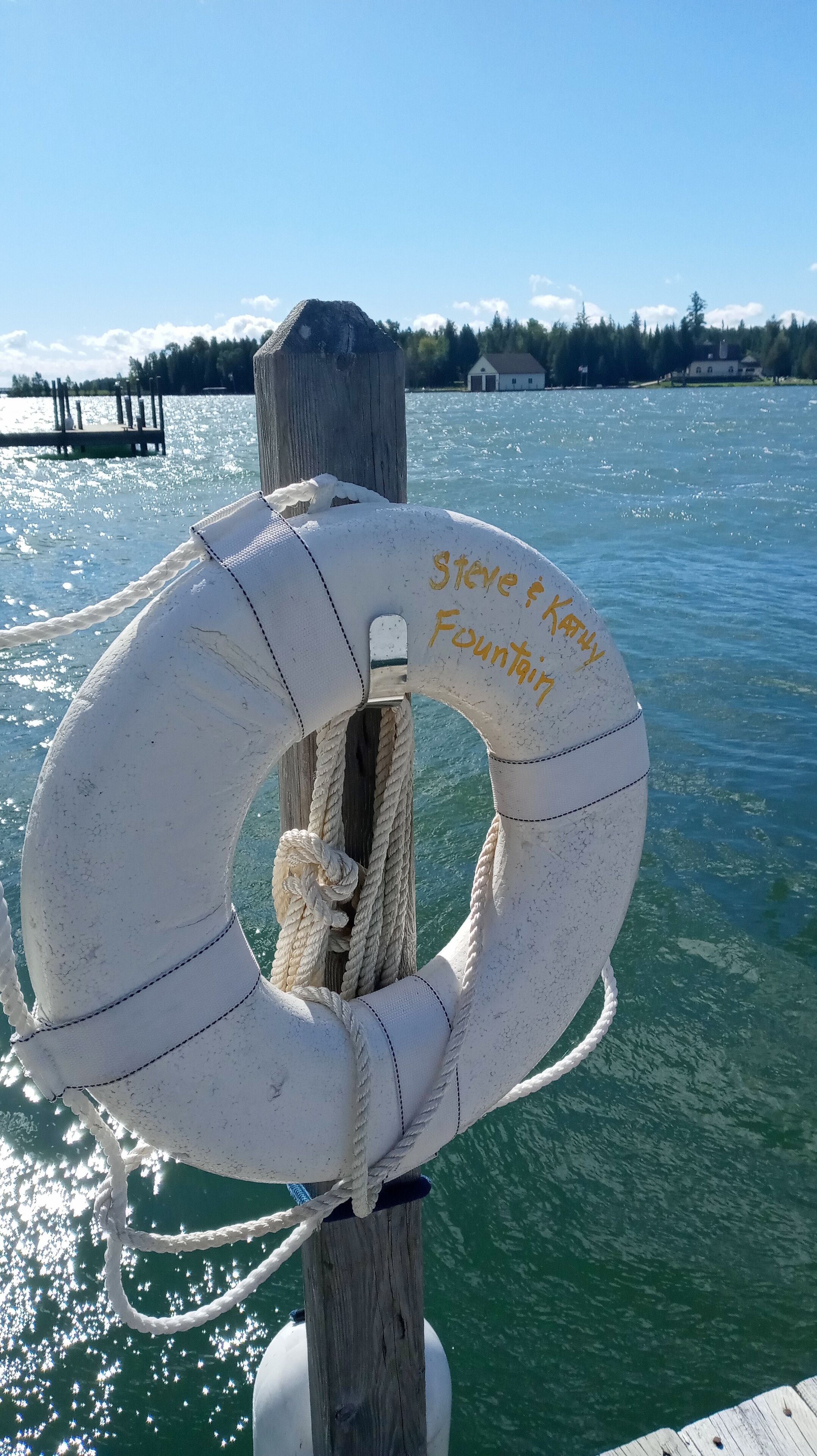 Les Cheneaux, Lake Cottage, Cedarville, Upper Michigan, lakes, water, landscapes, sky