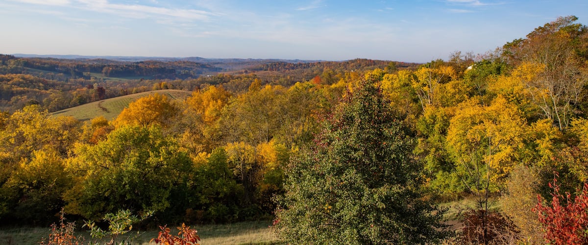 Pennsylvania rural landscape during fall