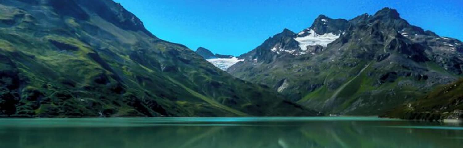 The Silvretta-Hochalpenstraße (Silvretta High Alpine Road) is one of the most beautiful panoramic roads in the Austrian Alps. It’s 22.3 km long and connects the provinces of Tyrol and Vorarlberg in western Austria. 
More about this beautiful road: http://bit.ly/1Q2nTTK