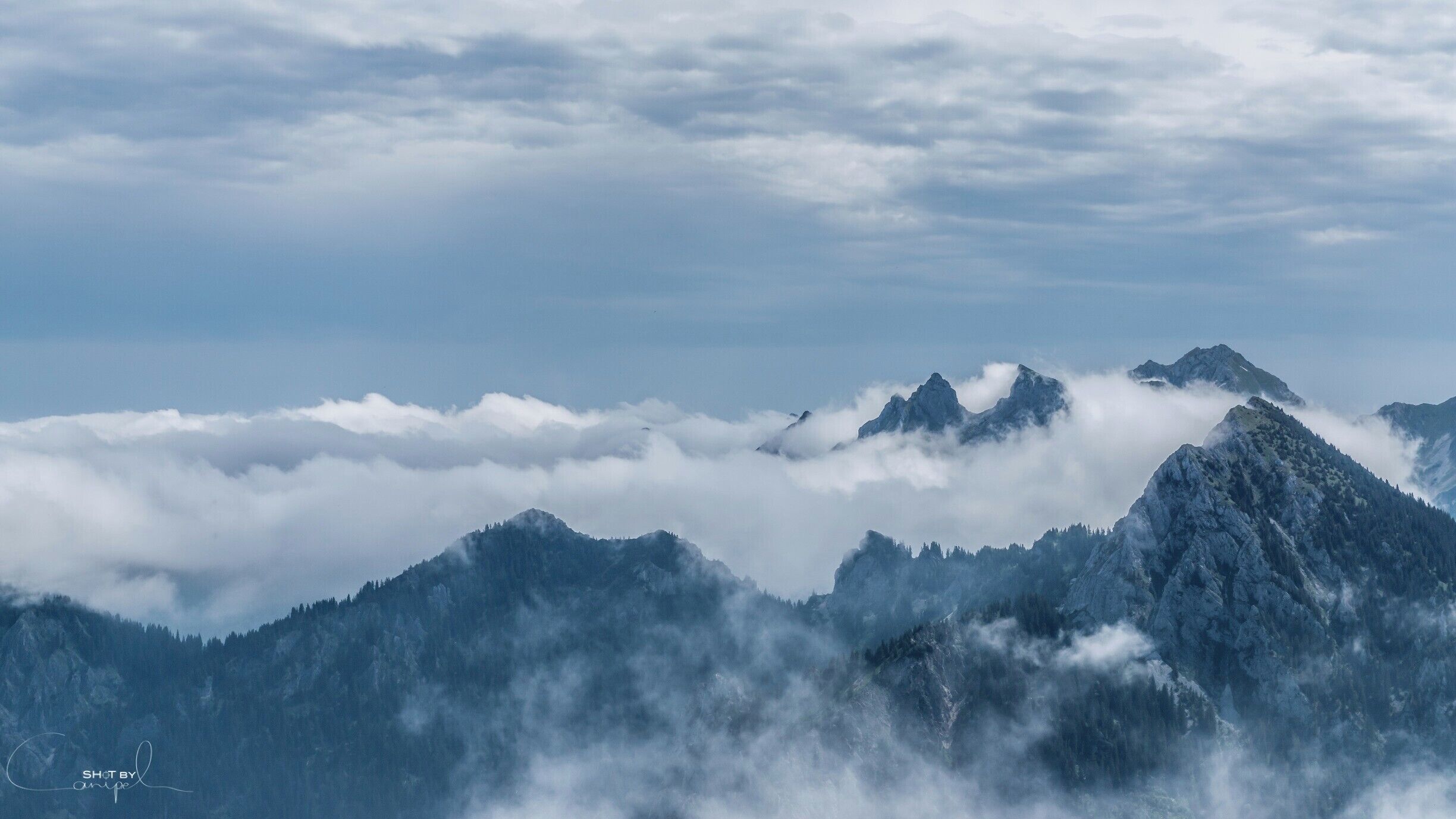 Great view just a 100m below the summit of the Säuling. Great hike/climb to the top. #austria #alps