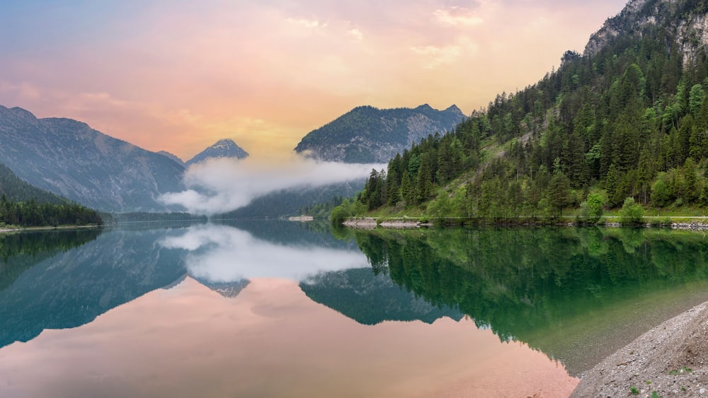 Plansee, lake in the Austrian Alps