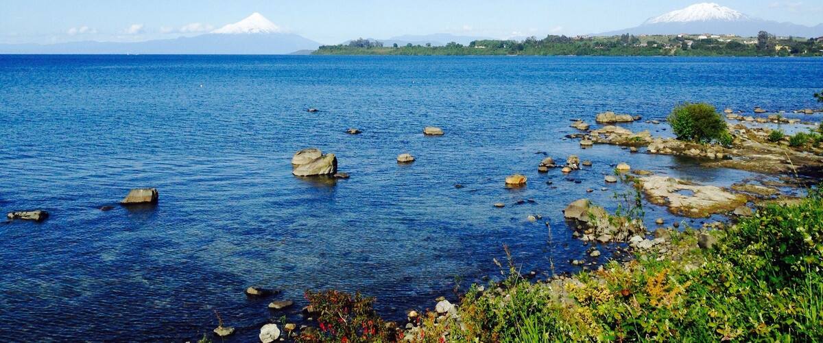 Near Puerto Varas city center, view over the lake