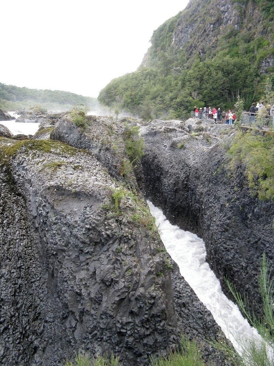 View of the Petrohue waterfalls while visiting the Rosales National Park near Puerto Montt. #TakeaHike!  #parks