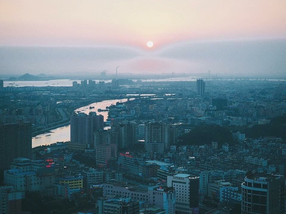 61-storeys hotel in Dongguan, China.

Taken at July 23rd, 2016.