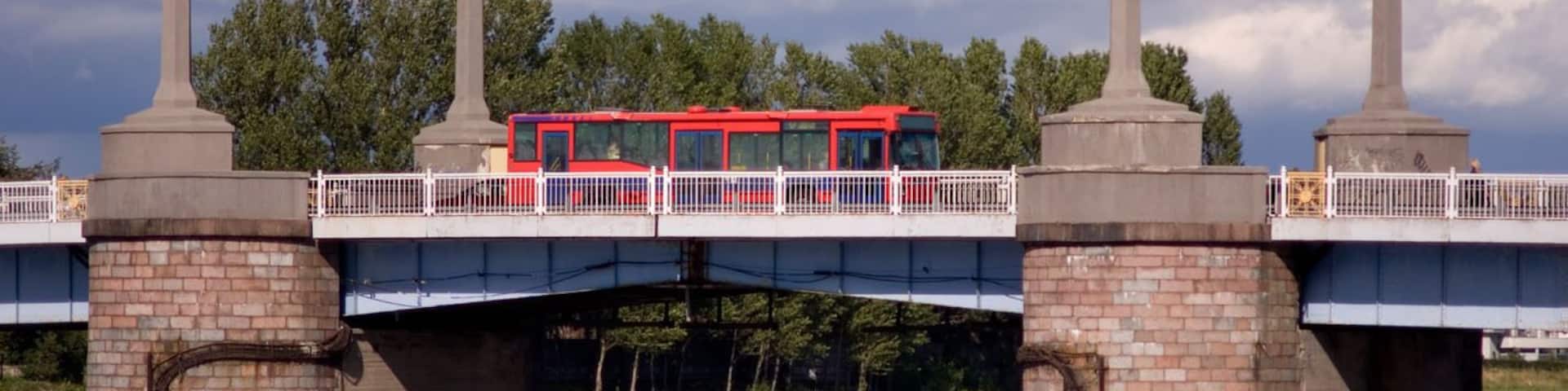 1956 opened Bridge over Parnu river uses details older 1938 opened bridge be destroyed Second World War