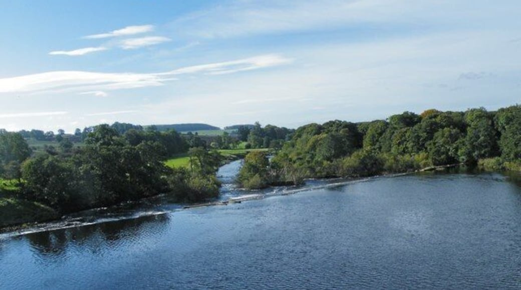 Weir from Chollerford Bridge