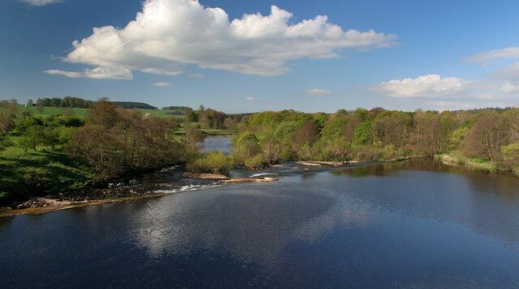 River North Tyne View from Chollerford Bridge looking down the River North Tyne.