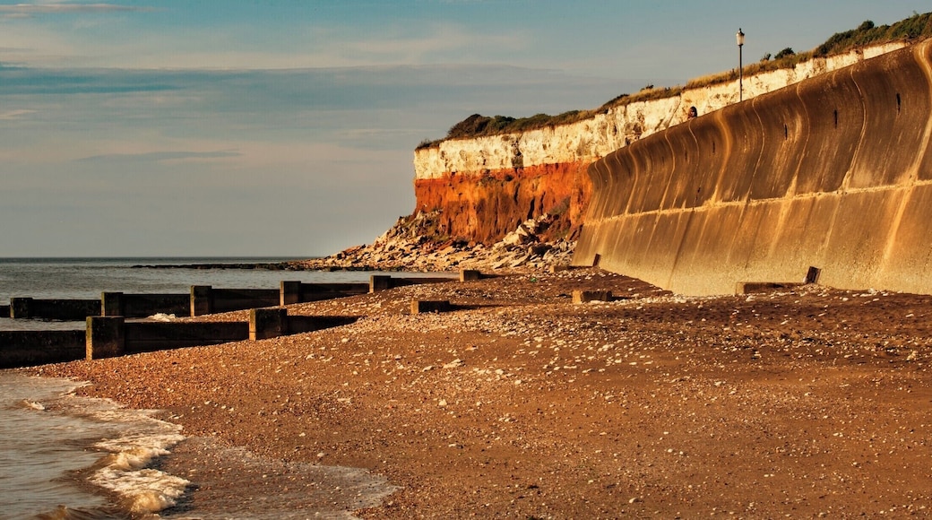 Sandstone and chalk cliffs , great sunsets
from this location.