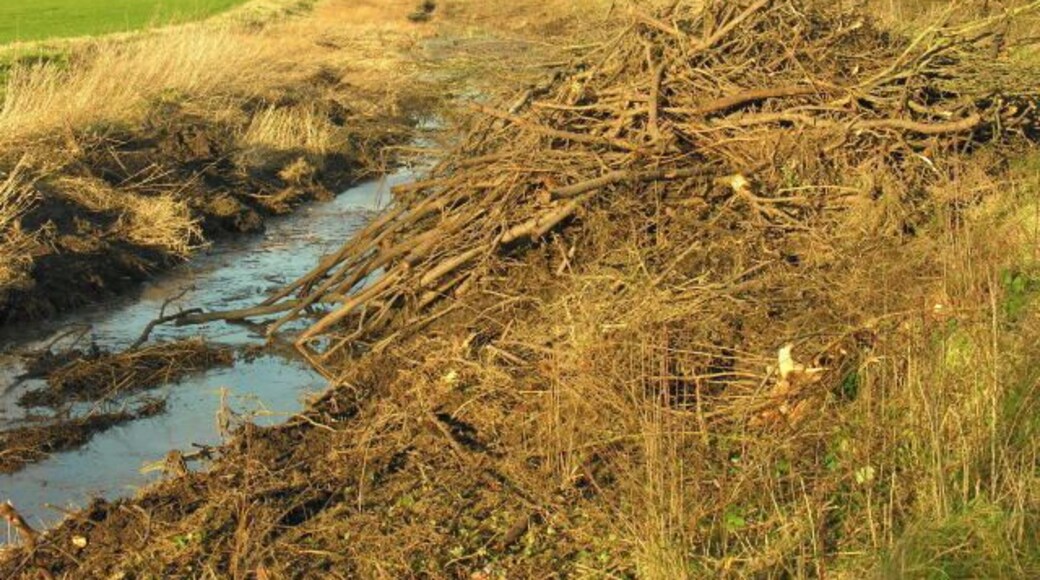 Restoration work in progress on Montgomery branch of Shropshire Union Canal.