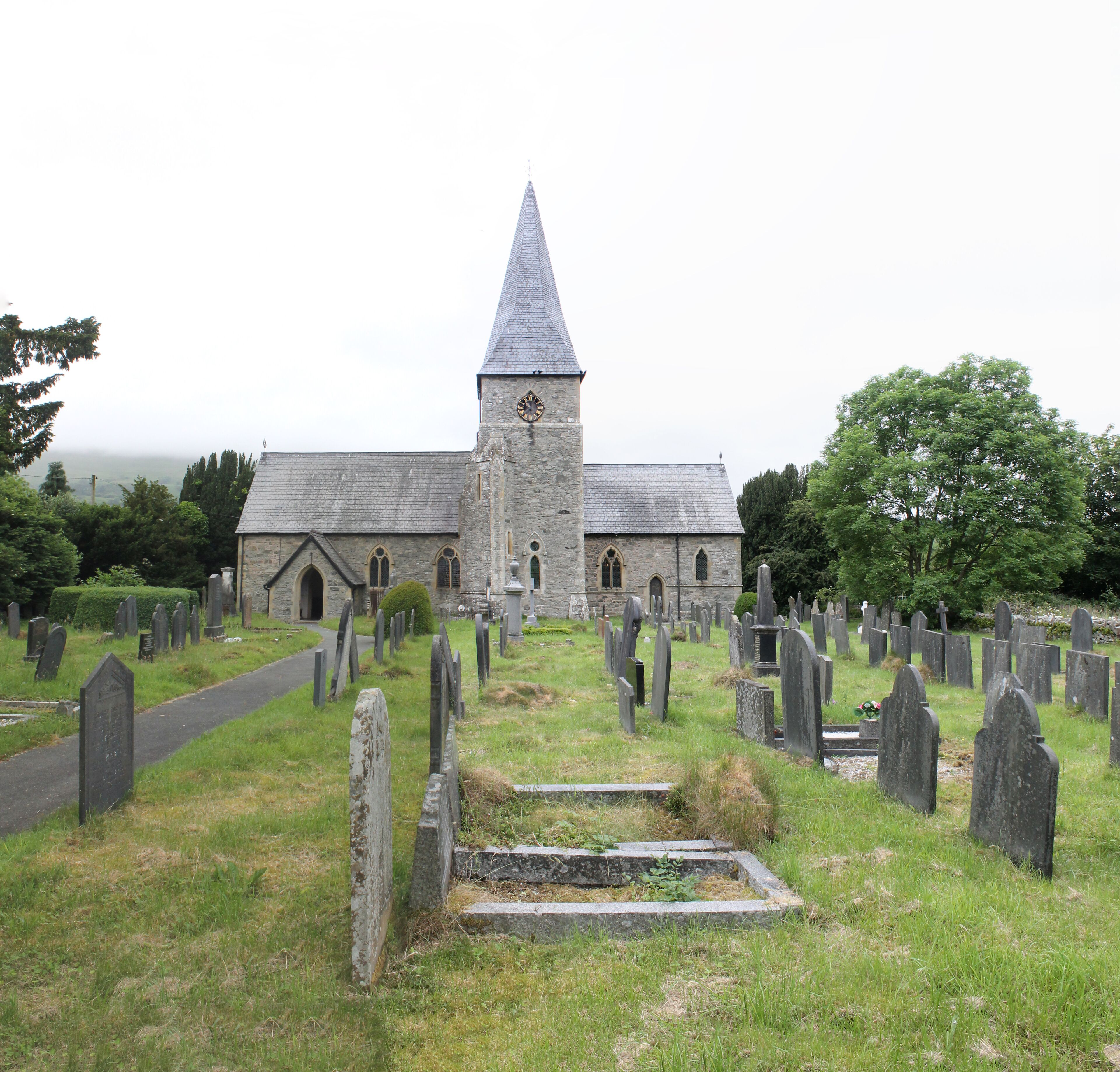 St. Thomas Church Penybontfawr, Powys, Wales. Built 1855. Grade II listed building.