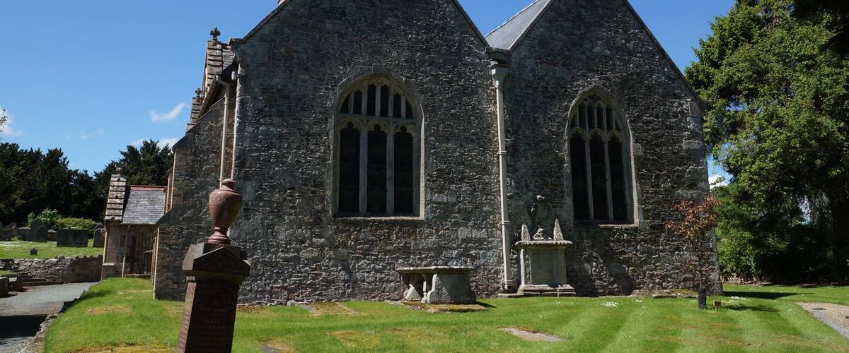 Parish church of St Michael the Archangel, Llanyblodwel, Shropshire, England, seen from the east