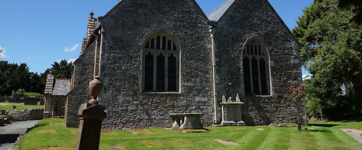 Parish church of St Michael the Archangel, Llanyblodwel, Shropshire, England, seen from the east