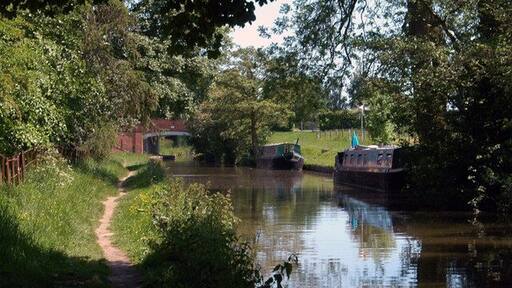 Approaching the bridge at St. Martins Moor.