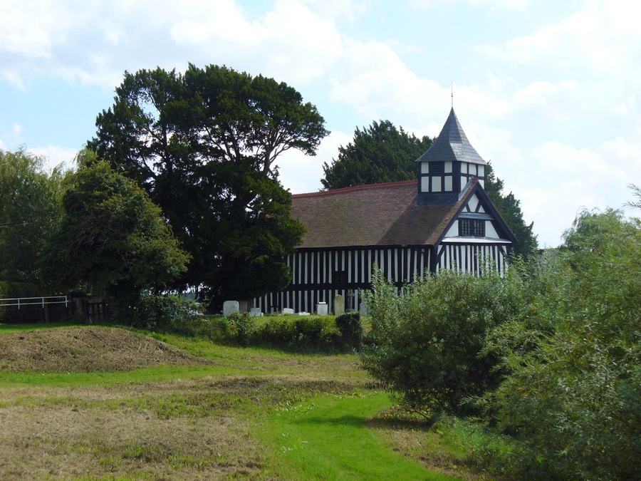 Melverley Church Melverley Church from the banks of the river Vyrnwy.