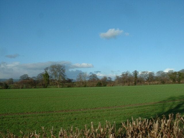 Farmland near Osbaston and Waen