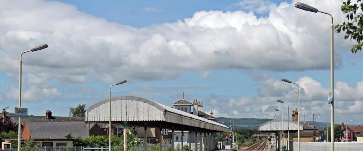 Along platform 1, Gobowen railway station