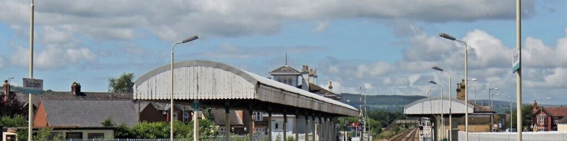 Along platform 1, Gobowen railway station