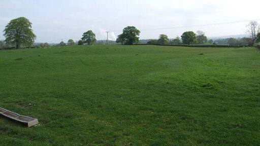 Field with steam from Chirk in the distance.