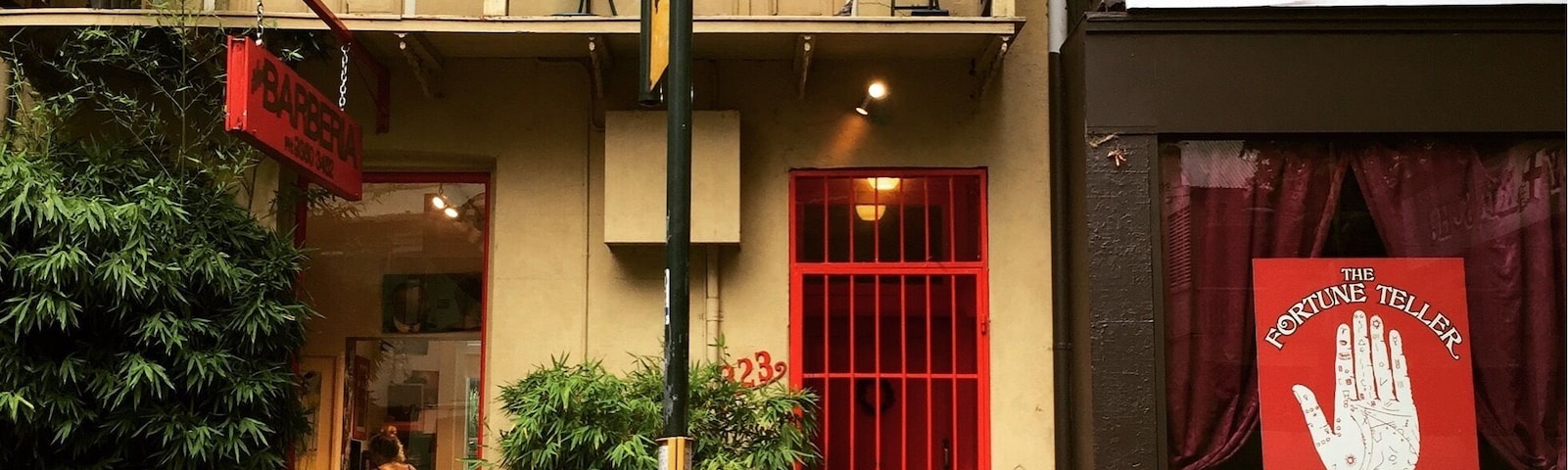Terrace houses that you see all around Sydney. Most of them have very distinct and beautiful balconies.