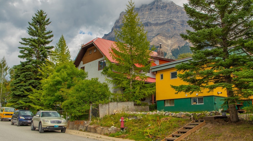 Field featuring a house and a small town or village