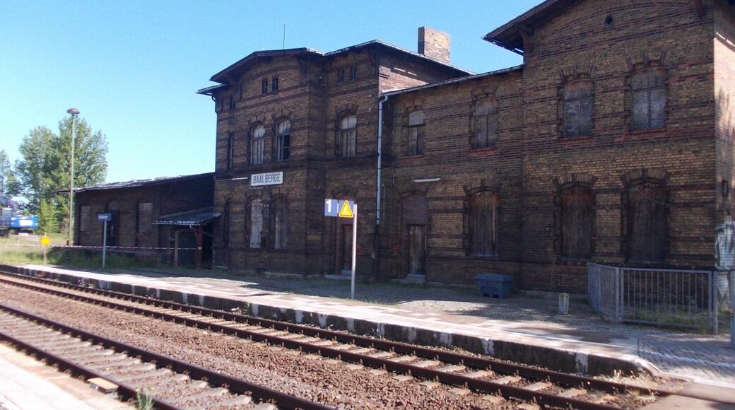 Baalberge train station (Bernburg, district: Salzlandkreis, Saxony-Anhalt)