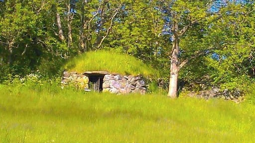 Country house! ;)
Root cellar in a meadow. Found this in "Svindal", a part of Billdal. (West Coast of Sweden). These root cellars were built to store food in an isolated cold (but not freezing) place.
I must say that those old times "fridges" have a great charm! And this one is the most charming I have ever seen! They certainly knew how to design in an eco friendly way back then... Regretfully, you don´t see many of these now a days, but if you have one, do take care of it. Not only are they of great cultural and historic interest, but they also provide superb storage!