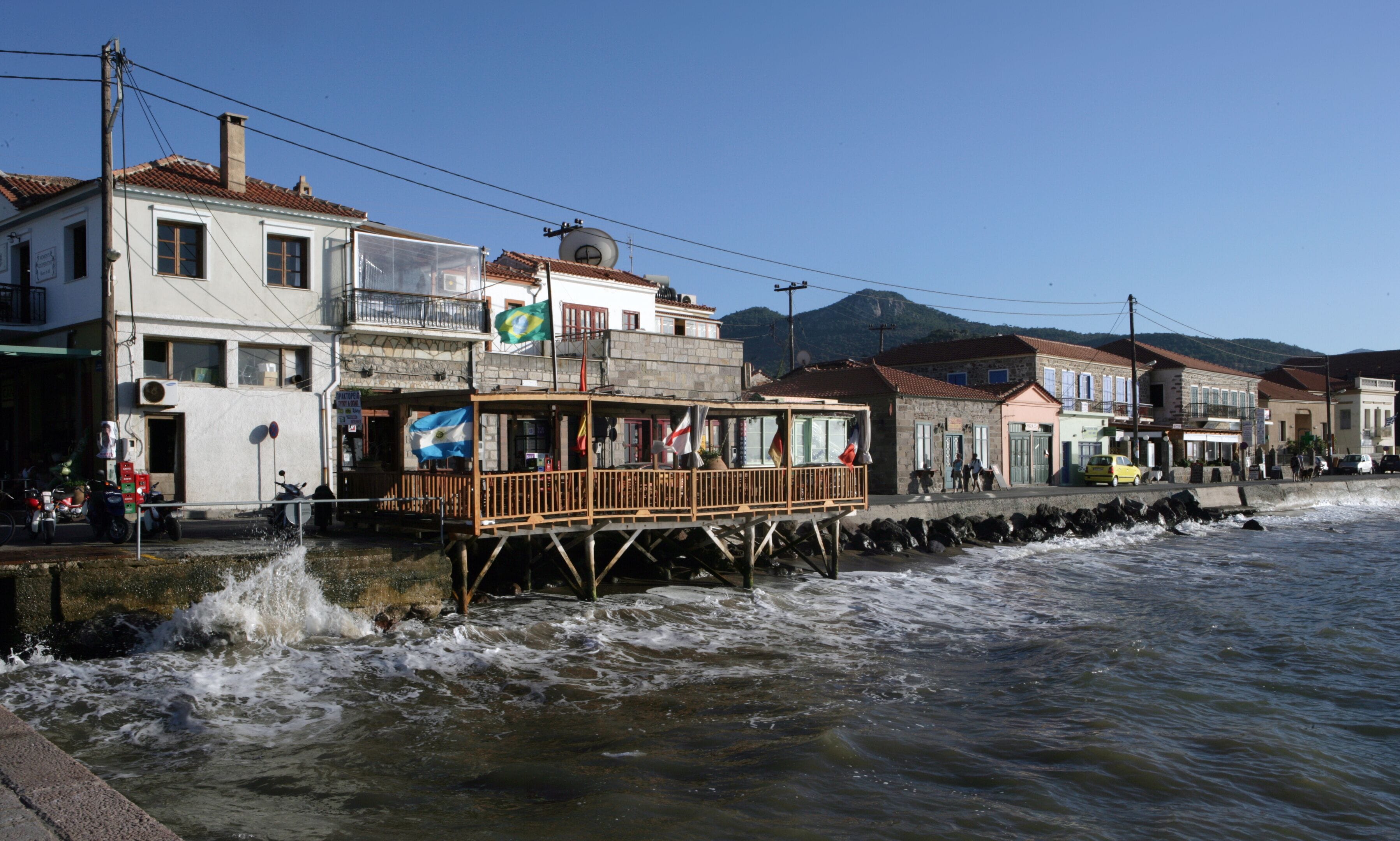 Lesbos Greece Petra coast