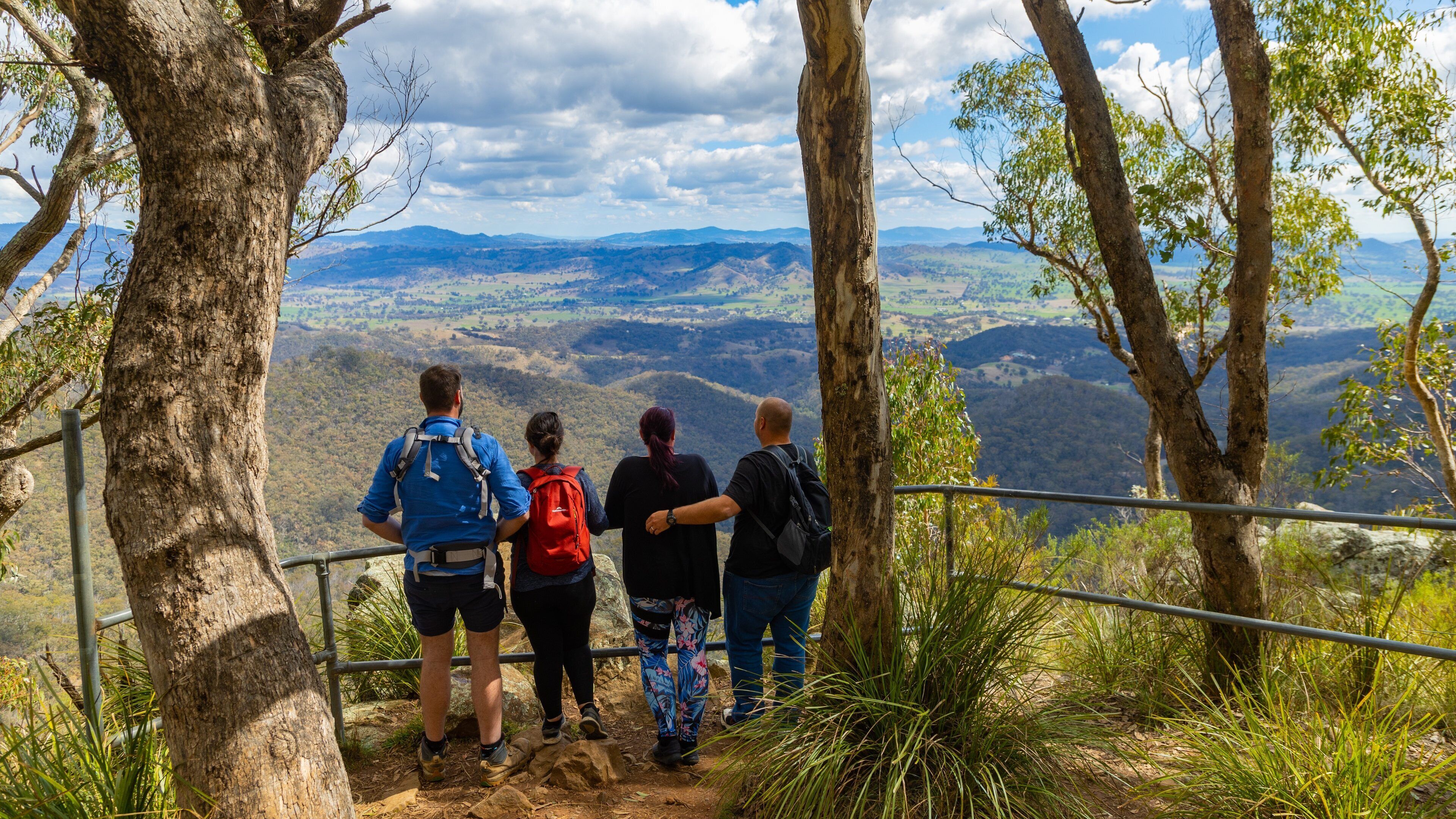 Nundle showing tranquil scenes and views as well as a small group of people
