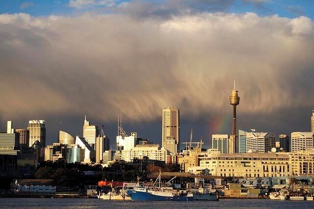 The end of Cook Street, which runs off Glebe Point Road in Glebe, is a great place to enjoy views of Sydney city like this!