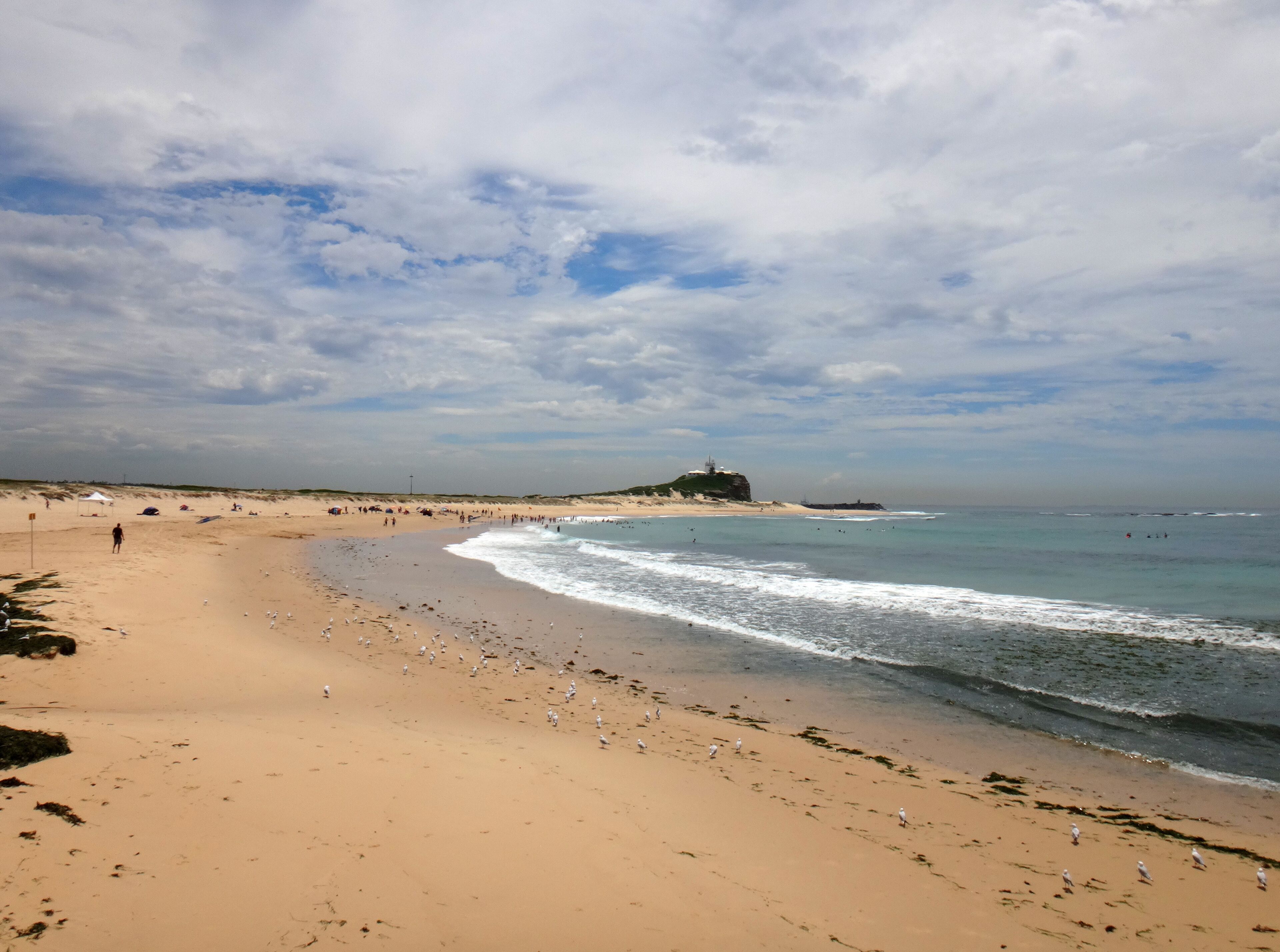 Scenes of Nobbys Beach, Newcastle, NSW Australia.