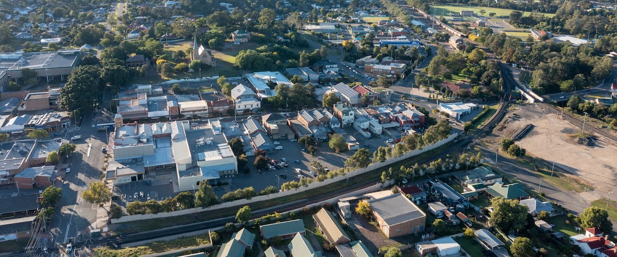 The New South Wales town of Muswellbrook .
