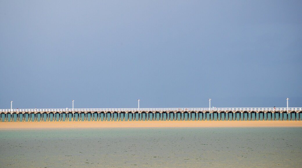 Urangan which includes a bridge and general coastal views