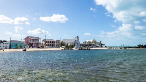 Colorful town of New Plymouth in Green Turtle Cay, Bahamas