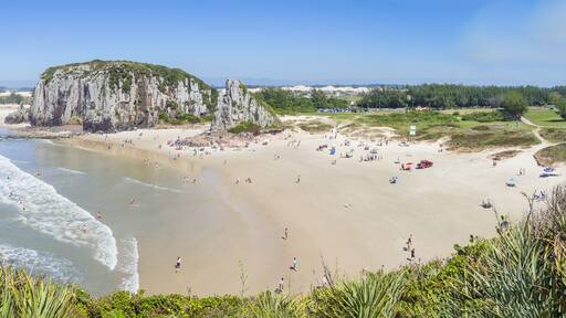 Cliffs in Guarita beach at Torres