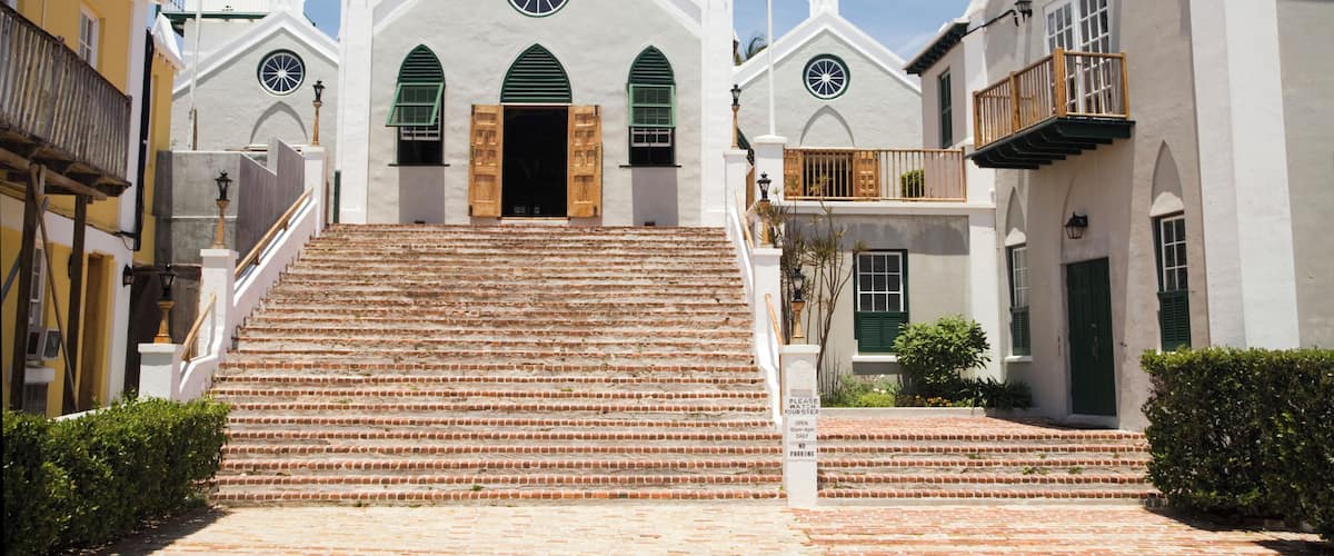 St. Peter's Church, a historic landmark of St. George, Bermuda