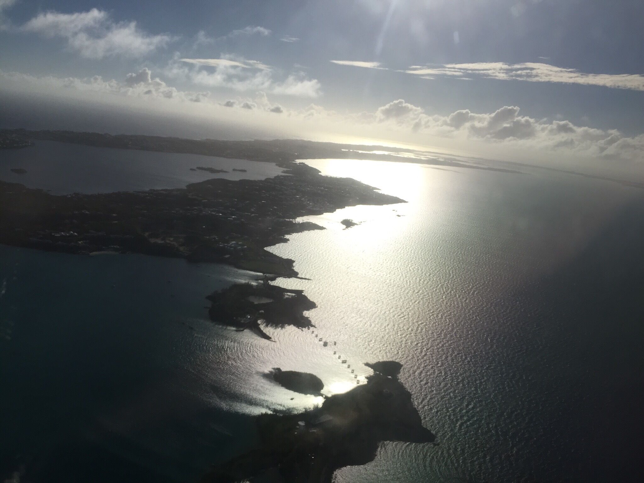 Bermuda from a plane. 