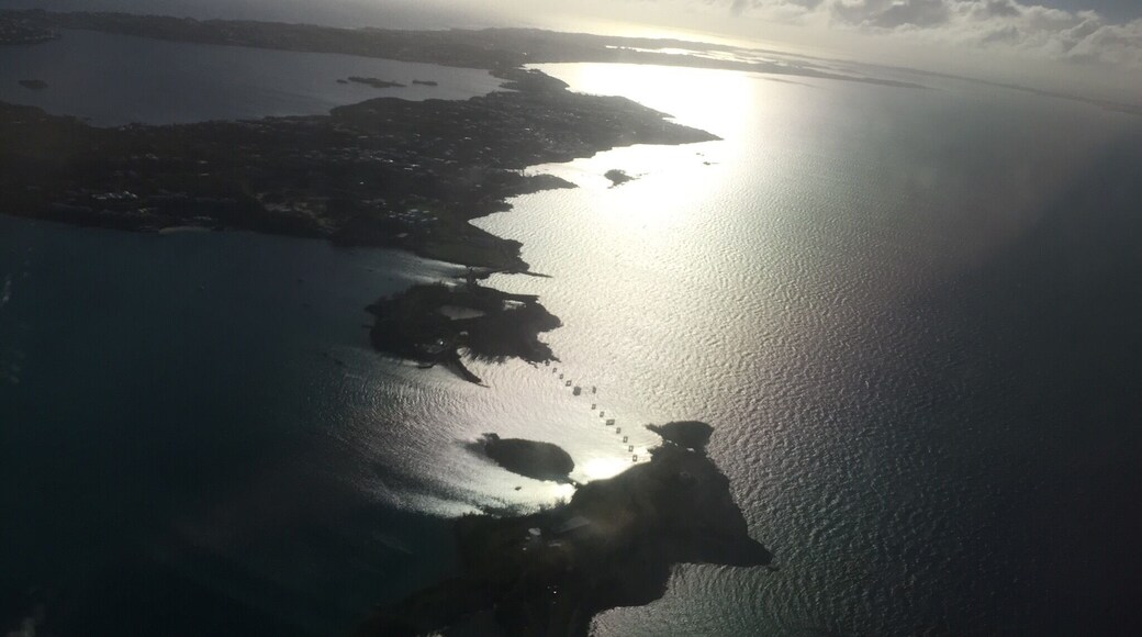 Bermuda from a plane.