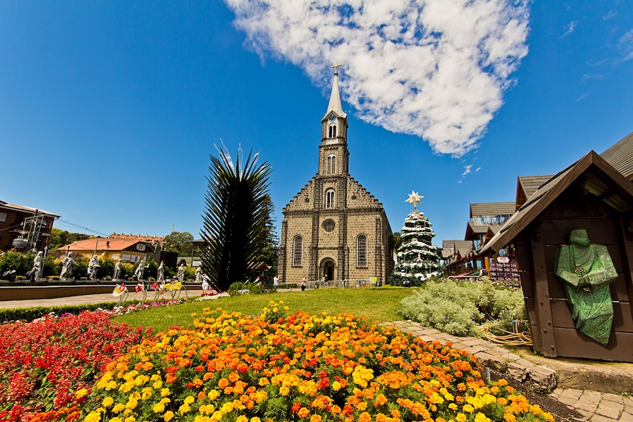St. Peter's Church (Catedral de Pedra). Gramado city, Rio Grande do Sul - Brazil